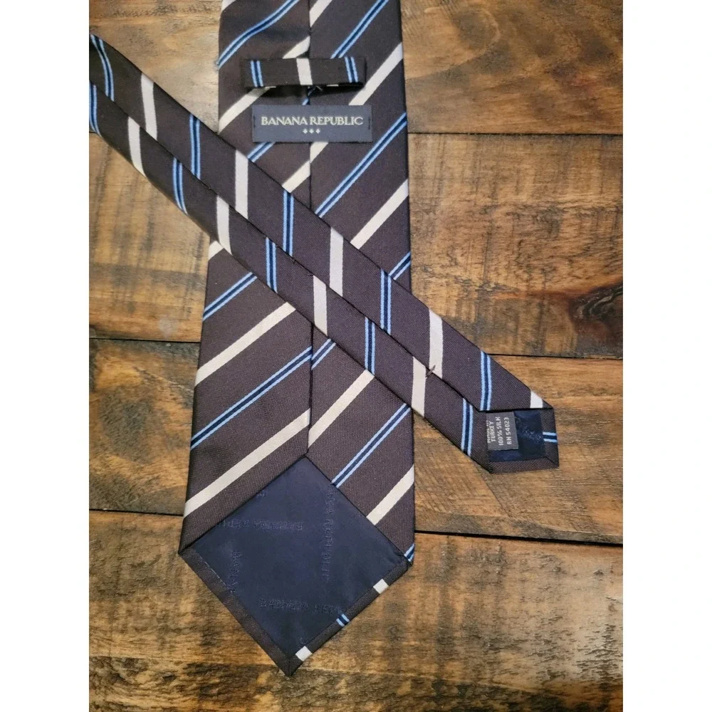 Banana Republic‎ Men's Striped Silk Tie 58